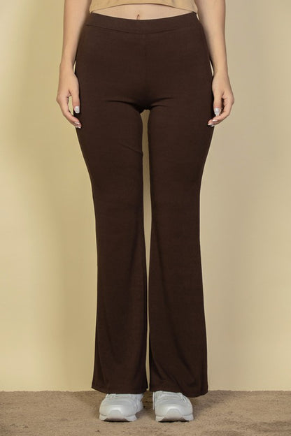 Ribbed Flare Pants