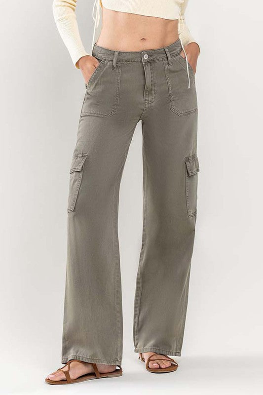 **SALE!** Olivia Vervet Wide Leg Cargo Pants