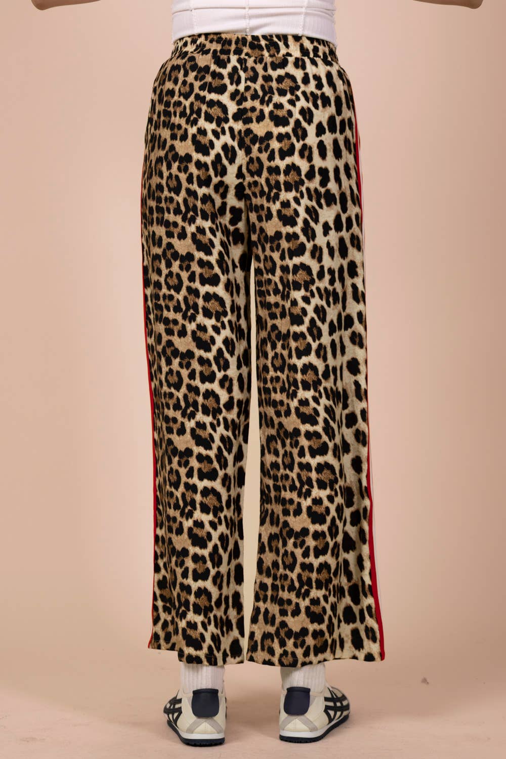 Harley Leopard Red Stripe Pants