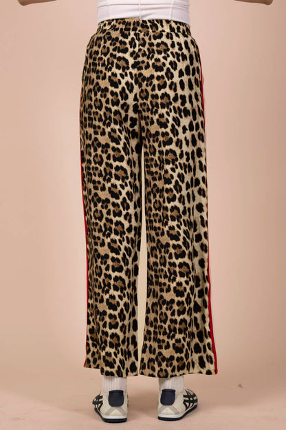 Harley Leopard Red Stripe Pants