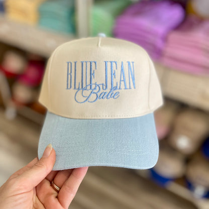 Blue Jean Babe Embroidered Hat