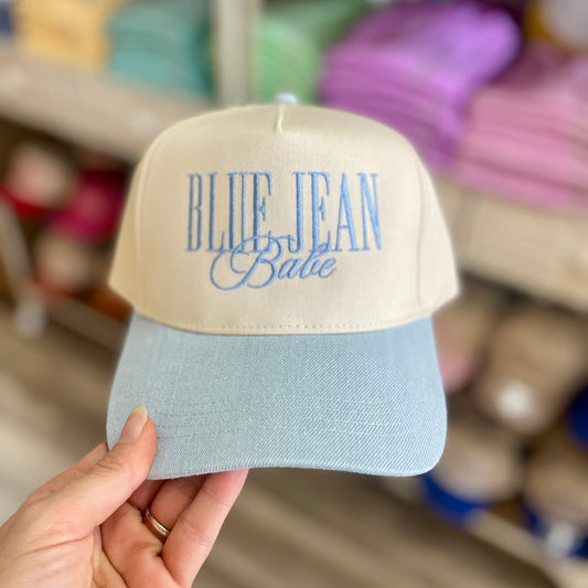 Blue Jean Babe Embroidered Hat