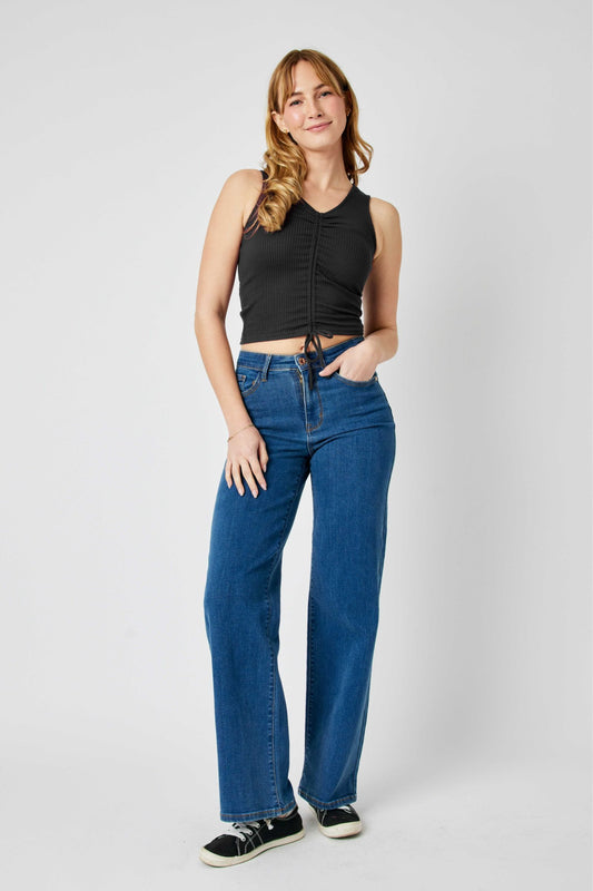 Judy Blue Morrison DW Wide Leg Jeans