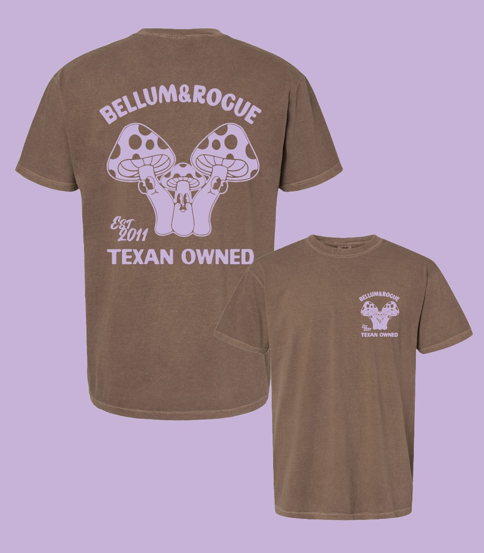 Icon Series Mushroom Brown Store Logo Tee