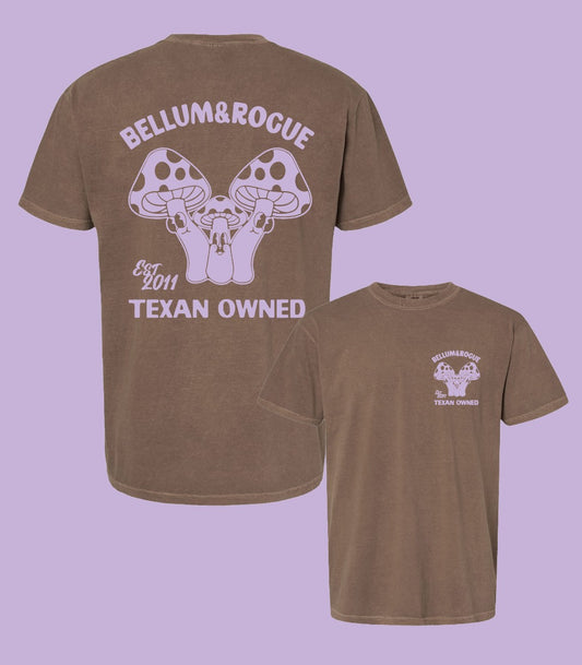 Icon Series Mushroom Brown Store Logo Tee