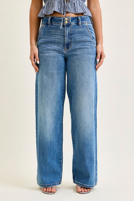 Judy Blue Bobbie Wide Leg Trousers