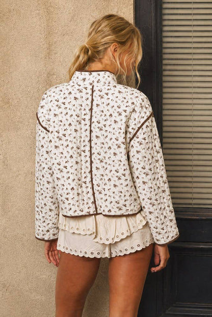 Winslie Vintage Floral Brown Jacket