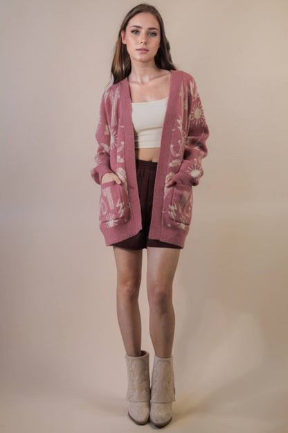 Silverton Western Print Cardigan