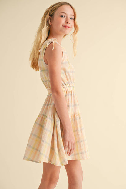 Girls Primrose Plaid Dress