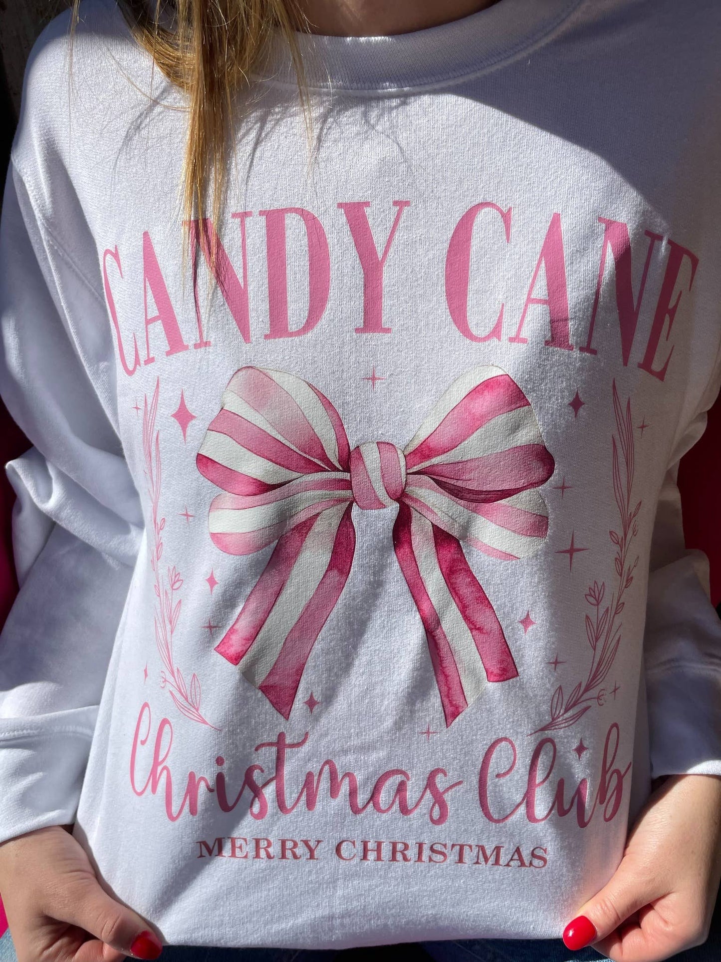 Candy Cane Christmas Club Sweatshirt