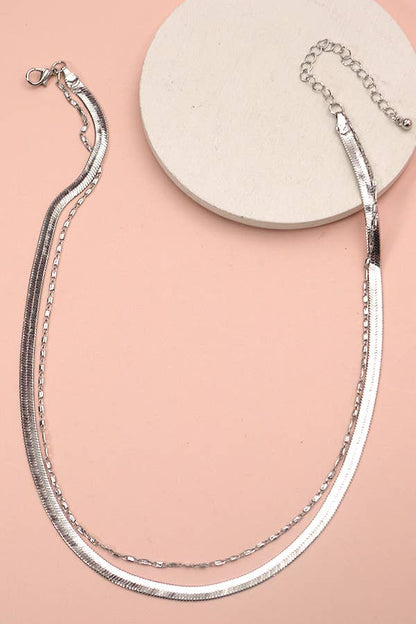 Brookhaven Double Chain Necklace