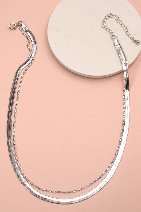 Brookhaven Double Chain Necklace