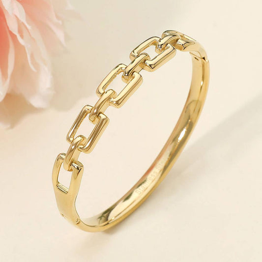 Virginia Link Hinged Bangle Bracelet