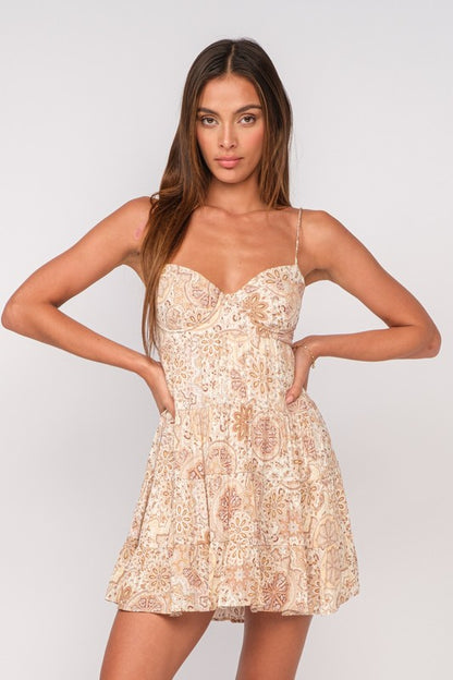 Eureka Paisley Mini Dress