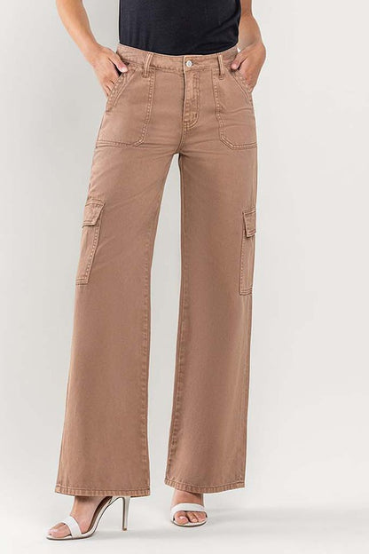 **SALE!** Olivia Vervet Wide Leg Cargo Pants