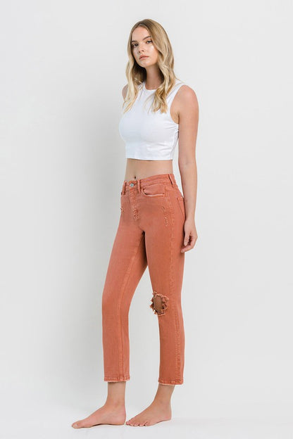 Jeanne Vervet Slim Straight Pants