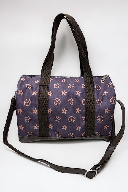 Girls Dark Floral Duffel Bag