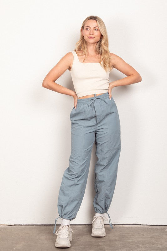 Banff Parachute Windbreaker Wide Leg Pants