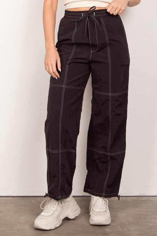 Banff Parachute Windbreaker Wide Leg Pants