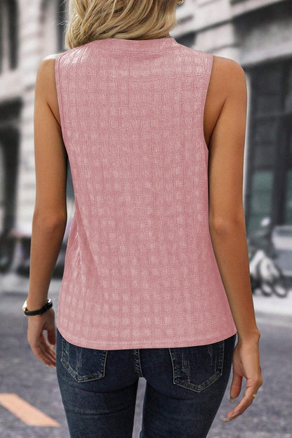 Maple Heights Vneck Textured Tank