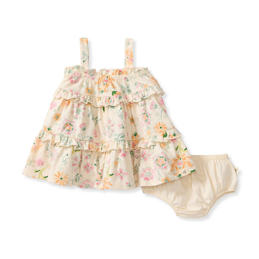 Baby Girls Burt's Bees Mediterranean Floral Dress