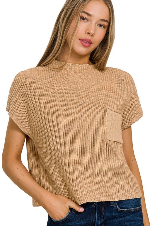 Coronado Mid Length Short Sleeve Sweater Top