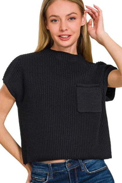 Coronado Mid Length Short Sleeve Sweater Top