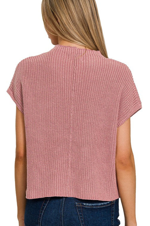 Coronado Mid Length Short Sleeve Sweater Top