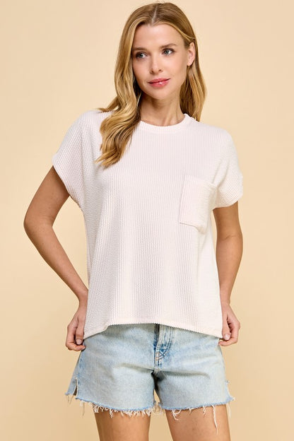 Romney Ribbed Pocket Tee