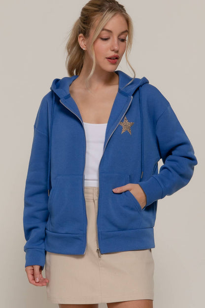 Leopard Star Hoodie