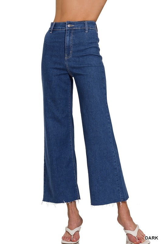Zenana DW Ultra High Rise Wide Straight Leg Jeans Bellum&Rogue