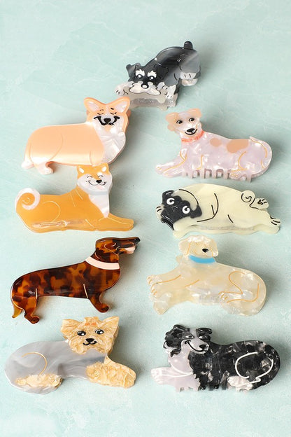 Acetate Mini Dog Claw Clips
