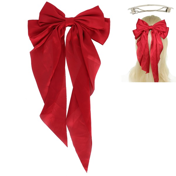 Satin Bow French Barrette