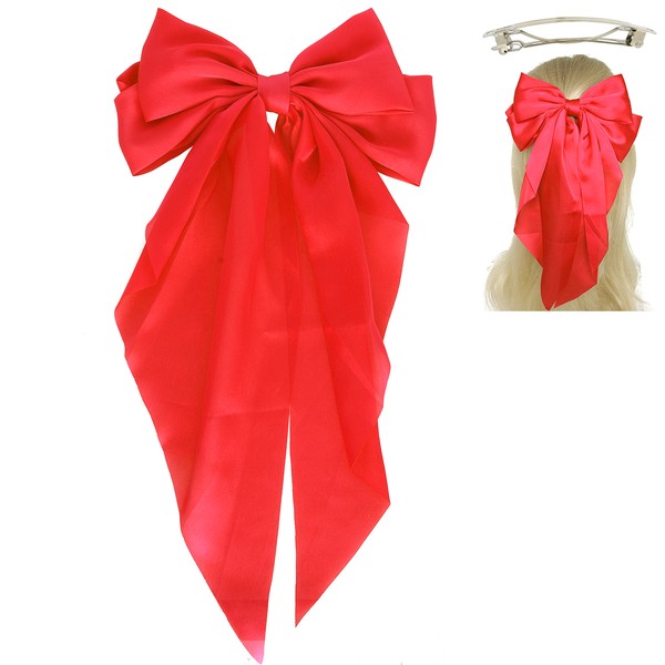 Satin Bow French Barrette