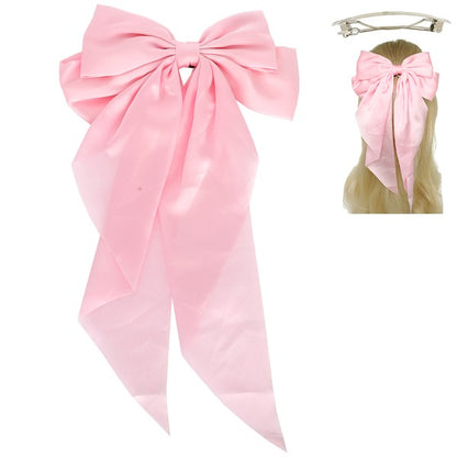 Satin Bow French Barrette
