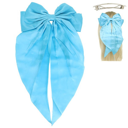 Satin Bow French Barrette