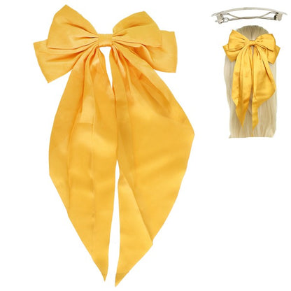Satin Bow French Barrette