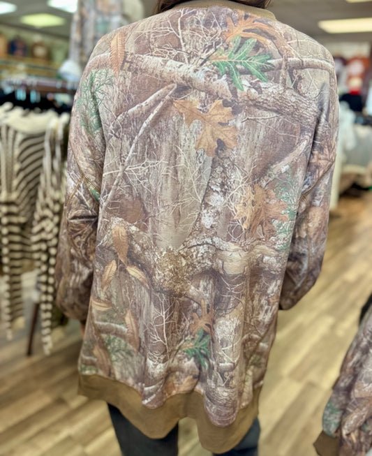 Amherst Camo Relaxed Top