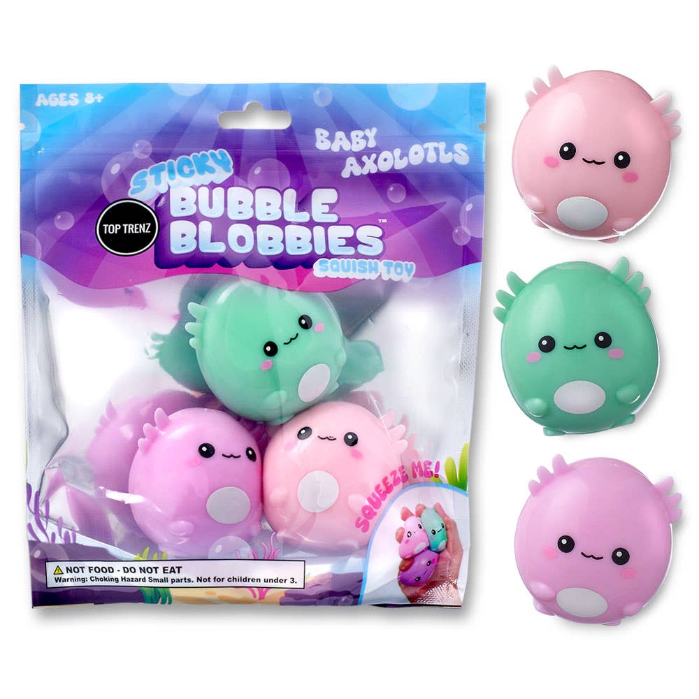 Sticky Bubble Blobbies Axolotl