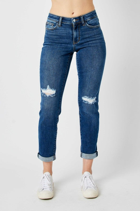 Judy Blue LaGrange DW Distressed Slim Jeans