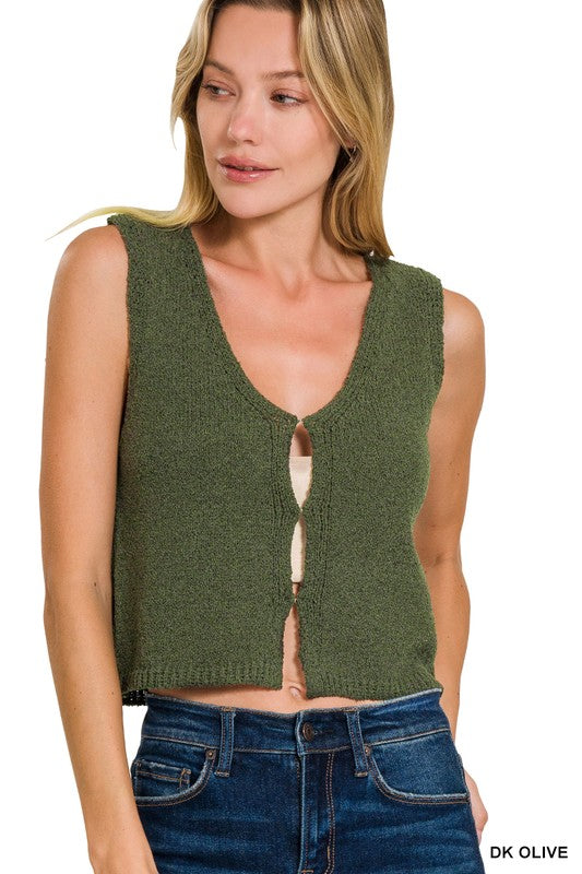 Ramona Hook & Eye Knit Vest