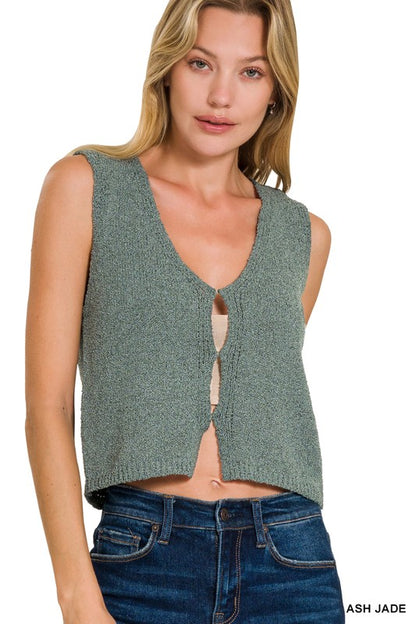 Ramona Hook & Eye Knit Vest