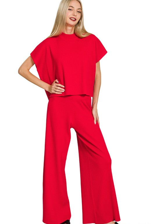 Susanna Ribbed Pant Set