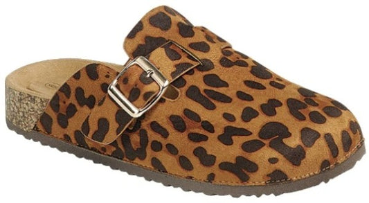 Girls Suede Berk Leopard Slide