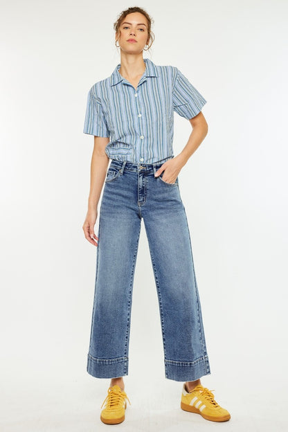 Kancan Nellie Crop Wide Leg Jeans