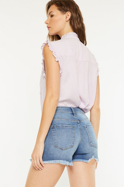 Kancan Pendleton Mid-Rise Shorts