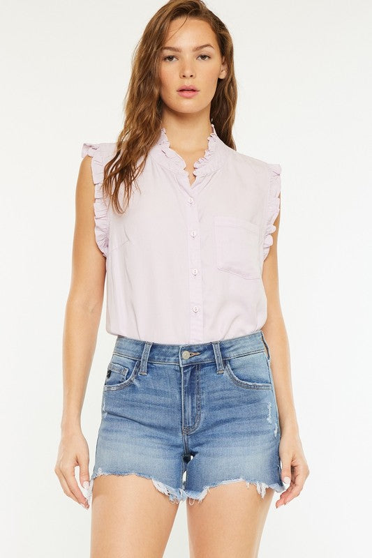 Kancan Pendleton Mid-Rise Shorts