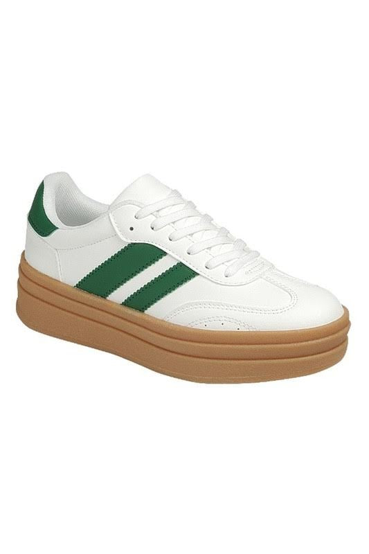 Topping Striped Platform Sneakers