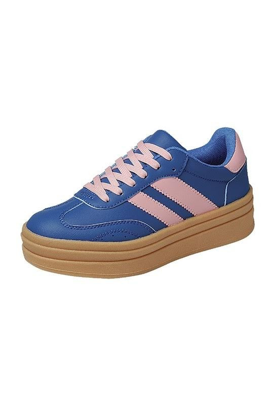 Topping Striped Platform Sneakers
