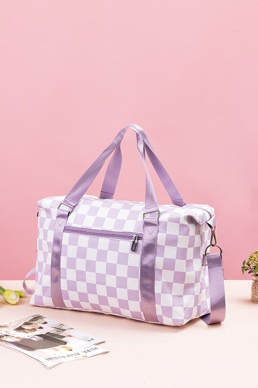 Checkered Duffel Bag